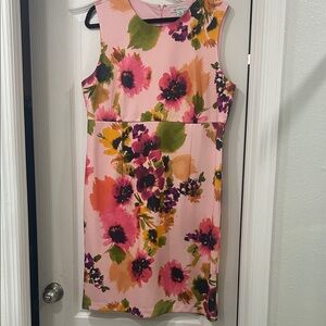Liz Claiborne Floral Mini Dress - Pink, Green, and Yellow